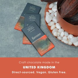 Firetree Hispaniola Dominican Republic 72% Dark Chocolate 3 Pack - UK Chocolate - Premium, Craft, Artisanal, Direct Trade, Single Origin, Bean-to-bar - Vegan, Keto, Paleo, Kosher, Halal, Soy-Free, Gluten-Free, Dairy-Free, Nut-Free - Bundle