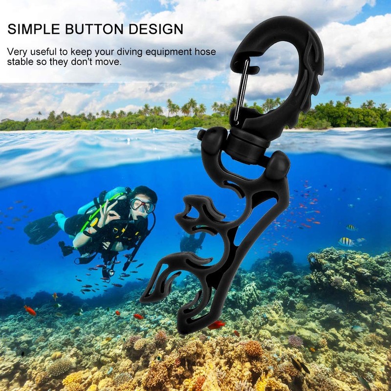 VGEBY1 Diving Hose Holder, Scuba BC Hose Clip Hook Diving