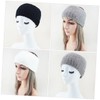 FOMIYES 3Pcs Wide Fluffy Knitted Headbands for Women Warm Winter