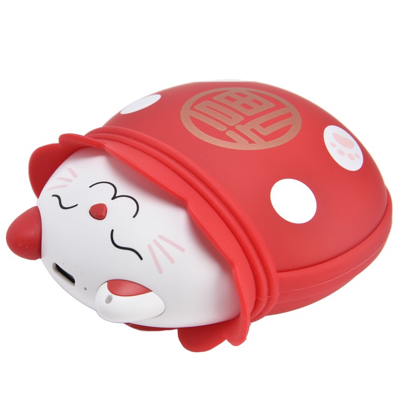 Electric Hand Warmer USB Rechargeable Double Sided Portable Lucky Cat