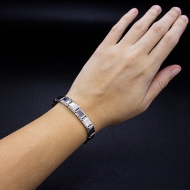 Fablinks Italian Charm Bracelet, 9mm 304 Stainless Steel Charms Link Starter Bracelets for Women, Silver Modular Jewelry for Men with Tool and 3 Extra Links