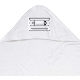 Azeeda 'Video Tape' Baby Hooded Towel (HT00035089)