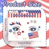 4th of July Face Gems, Fourth of July Celebration Face