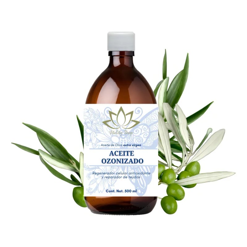 Aceite Ozonizado Regenera Oxigena Elimina Manchas 500ml