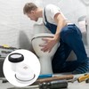 Rigid Toilet Connection Pipe, Offset Connection Toilet, PVC and Rubber