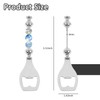 ASUNFO 6 Pcs Beadable Beer Opener Metal Decorative Beaded Bottle