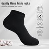 6 Pares Calcetines Tobilleros de Algodón, Calcetines de Corte Bajo