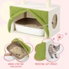 HOMBYS Flower Cat Tree with Litter Box 46 Inch Cattree