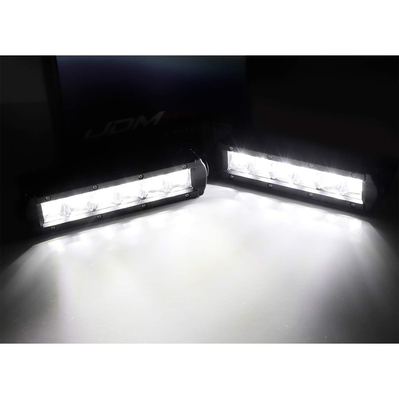 iJDMTOY Xenon White Mini-SR LED Fog Light Kit Compatible With