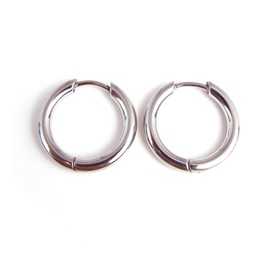 Liberty-M Simple Ring, K-POP Earrings, Fashionable, Korean Style Hoop Earrings, Set of 2 Ears