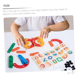 KICHOUSE 1 Set Educational Shape Puzzle for Fun Board Game Enhancing Cognitive Skills and Creativity for Learning and Problem Solving Activities
