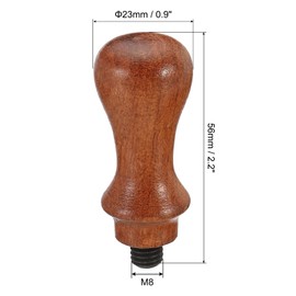 PATIKIL Wax Seal Stamp Handle Only Replacement Wooden Handle Sealing Stamp Handle for Wedding Invitation Card Letter Envelope Style 11 Brown