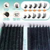 Cluster Lashes Kit Fluffy Individual Eyelashes Kit 280Pcs D Curl