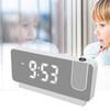 Projection Alarm Clock Time Date Temperature Display 180 Degree Wide