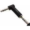 CablesOnline Right-Angle 1/4" (6.35mm) TRS Stereo Male to Female Audio
