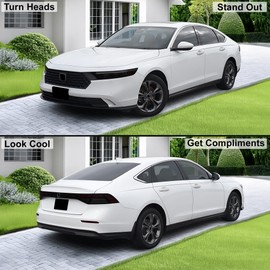 BOGAR TECH DESIGNS Full Headlight Taillight Reflector Sidemarker Tint Film Kit Compatible with Honda Accord 2023-2025, Dark Smoke
