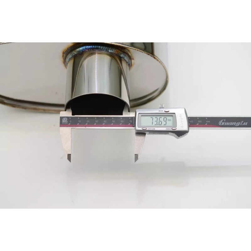 1320 Performance SHORT TIP 3 INCH MUFFLER OVAL 3" INLET