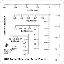 Aerial Photo Corner Rulers