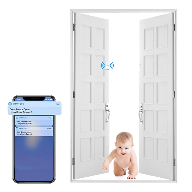 ANTELA WLAN Smart Door Window Sensor, Door & Window Alarm,