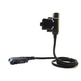 U94 PTT System for Peltor Comtac/MSA Sordin Compatible with Motorola XiR P6600 Radio (Military/NATO-US/Peltor Wired)
