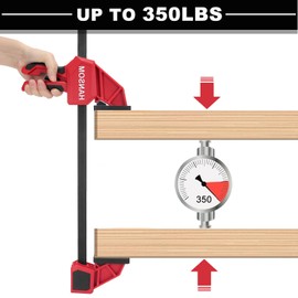HANSOM Upgraded 4-Pack 24 Inch Woodworking Clamps,Bar Clamps Heavy Duty 350LBS Throat Depth 3-1/3”,One-Handed Quick Grip/Spreader Wood Clamps Set with Quick Change Button