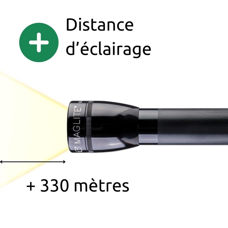 ML25LT-J201G MagLite, 2C Cell, Twist Head, 177 Lumens,Black