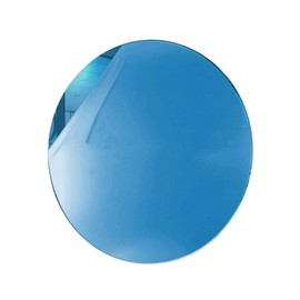 Marketing Holders Acrylic Mirror 11" Wide Round Medium Blue .118" Thick No Adhesive Reflective Pieces Perfect for DIY Arts and Crafts School Projects Home or Office Decor Special Events