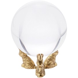 Bard's Brass toned Egg Stand/Holder, Rabbits, 2.125" Diameter