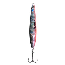 FLADEN Wave Sweeper Sea Trout Blinker Set, 6 Pieces, Multicoloured, Coastal Fishing Baits with Long Cast Design, Lead-Free, 18 g - 40 g Spoon, Mefo Blinker (Red-Silver-Black, 28 g)