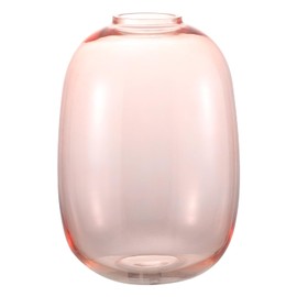 YANWE1 Pink Glass Vase, 10 Inches Large Glass Vase, Flower Vase, Tall Glass Vase, Modern Glass Vase, Floor Vase for Living Room, Dining Table, Mantle, Shelf, Wedding, Office, Entryway, Centerpiece