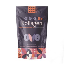 ove Collagen B+ Bovine Collagen Peptan B from the Purest Sources, 50 Daily Doses, Halal, Kosher, GMO-free, Collagen Hydrolysate, Powder 500 g