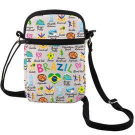MEIKIUP Brazil Canvas Tote Bag Brazilian Landmark Bag Brazil Lover Gift Brazil Tourist and Souvenir Tote Bag (Brazil CB)