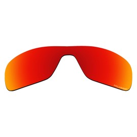 Alphax Fire Red Optimized Polarized Engraved Replacement Lenses for Oakley Turbine Rotor OO9307