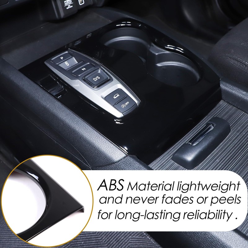 Heutamo Center Console Gear Shift Panel Trim Cover Compatible with