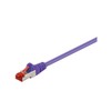 Goobay 93541 CAT 6 Patchkabel, S/FTP (PiMF), Violett - LSZH