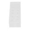 12 Holes Rectangular Flowers Vase With LED Light Clear Acrylic