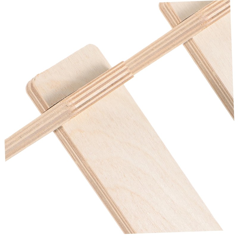 LALAFINA Portable Wooden Bike Stand Detachable Balanced Scooter Support Durable