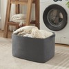 OIASKET 95L Large Blanket Basket, Blanket Storage Living Room, Rectangle