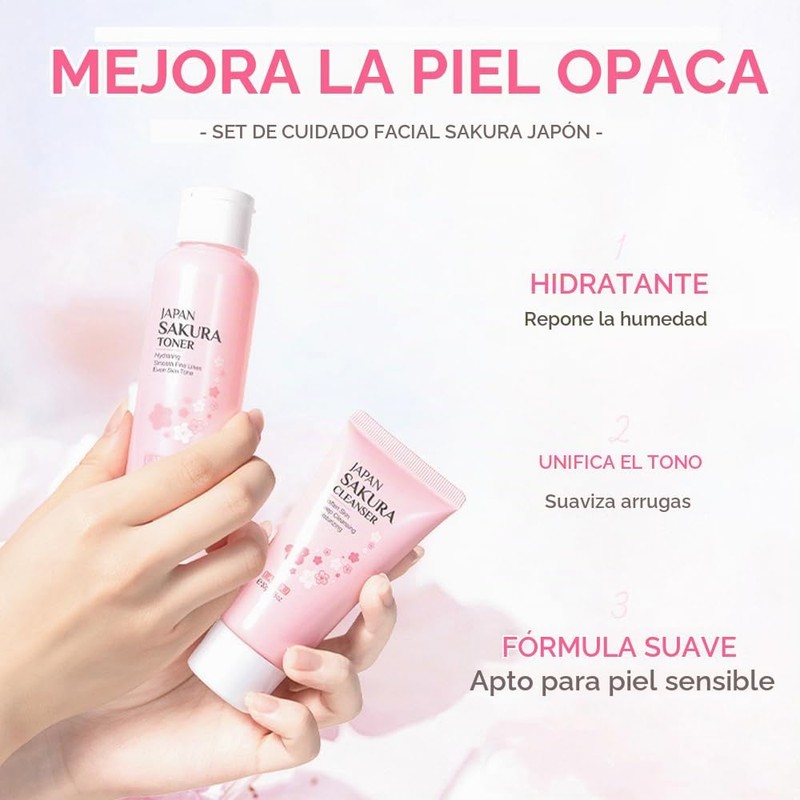 Kit Cuidado de la Piel Sakura para Adolescentes - Yasovigi