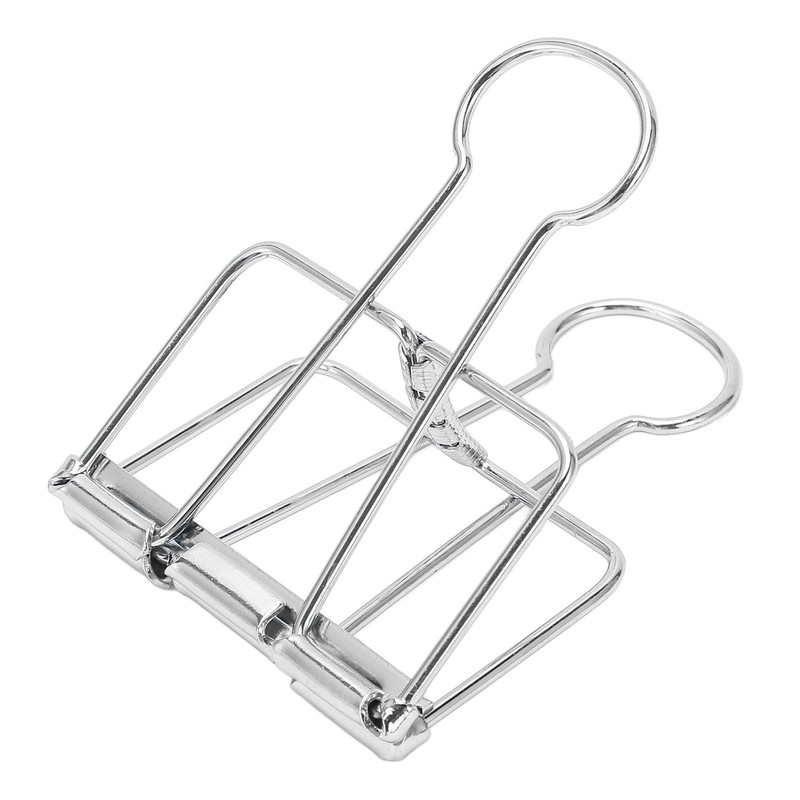 51mm 30pcs Binder Clips Strong Clamping Force Metal Hollow Tail