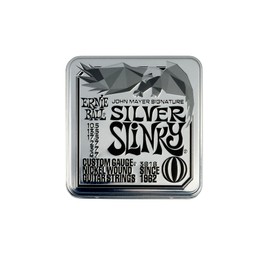 Ernie Ball John Mayer Silver Slinky Nickel Wound Electric Guitar Strings 3 Pack Tin 10.5-47 Gauge