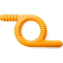 TalkTools Baby Chewy | Oral Motor Sensory Tool for Kids and Toddlers | Therapy Tools to Improve Chewing and Biting (Ridges, Orange)