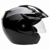 MMG Motorcycle Scooter Open Face Helmet Crux Flip Up Visor