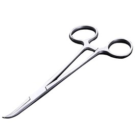 WYSUMMER Hemostatic Forceps, Stainless Steel Dog Cat Pet Scissors Ear Hair Clamp Fishing Scissors Tools (18CM bent)