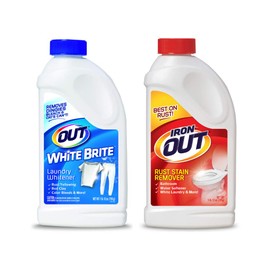 OUT White Brite Laundry Whitener and Multipurpose Rust Stain Remover Powder