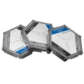 Rockler Perfect Miter Saw Setup Blocks (3-Piece) – 4 to 12 Sided, Tight-Fitting Mitered Frames for Building Segmented Turning Blanks - Plastic Accurate Angle Measuring Tool for Frames, Shapes, & More