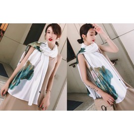 YMXHHB Fashion Scarves Silk Feeling Scarf Silk Like Scarves Long Lightweight Sunscreen Shawls for Women (Y20)