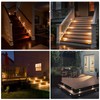 Sofiton 4-Pack Horizontal LED Step Lights, Color Adjustable (2700K-5000K), IP65