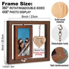 IIILUYOT Friendship Birthday Picture Frame Gifts for Women, Best Friends Picture Frame, Long Distance Gifts Going Away Gifts for Friends Besties Female BFF, Best Friends Forever Picture Frame 4x6