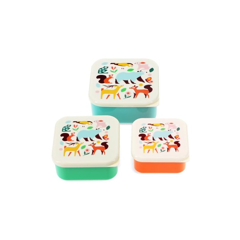 Rex London Snack Boxes (Set of 3) - Woodland
